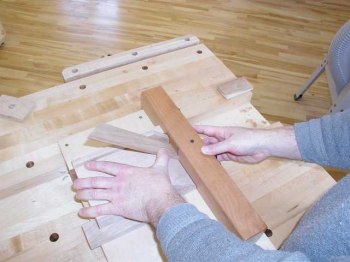 planing a miter on cherry